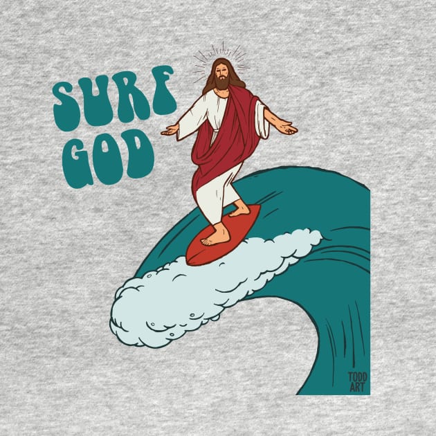 surf god by toddgoldmanart